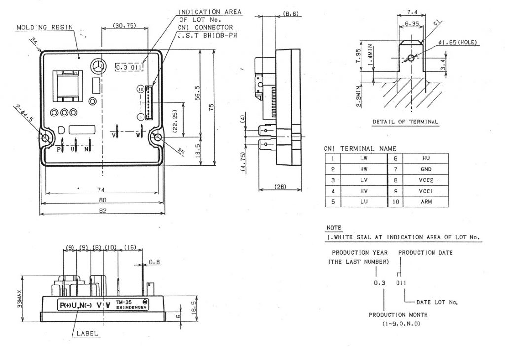 Arduino Speed Control 3 Phase Induction Motor by TM-35