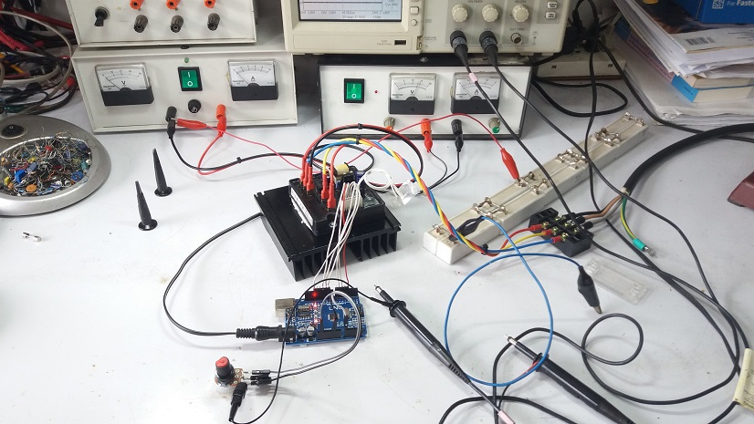 Arduino Speed Control 3 Phase Induction Motor by TM-35