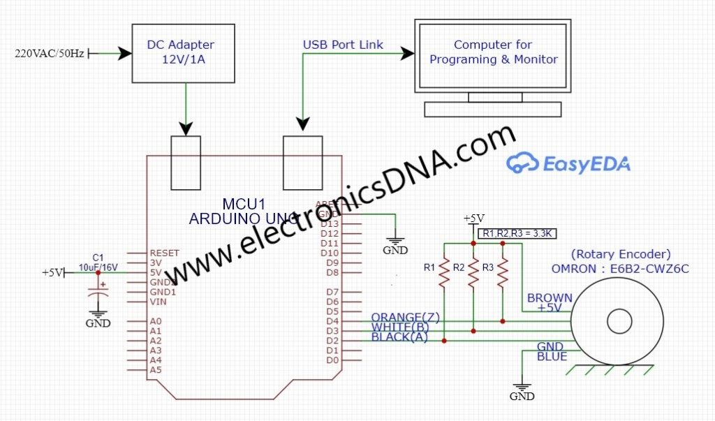 Interface A Rotary Encoder Using Arduino UNO