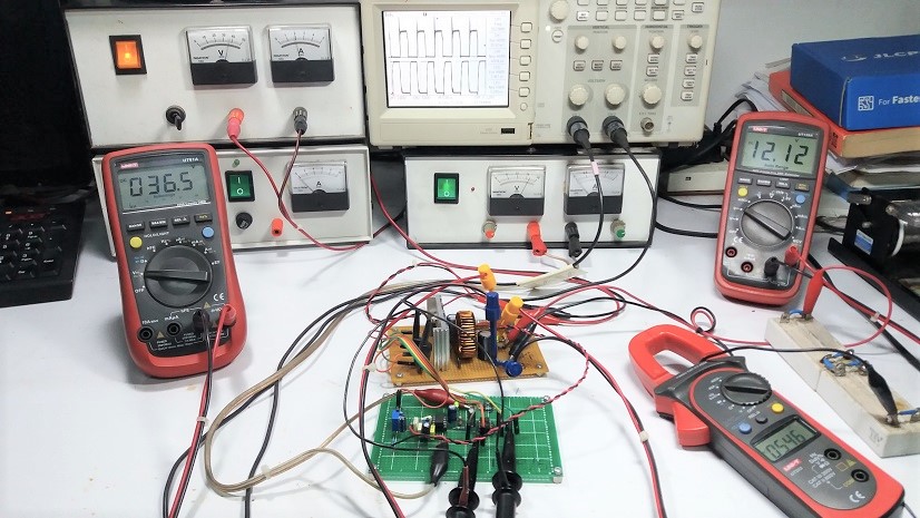 Simple DC-DC Synchronous Buck Converter based on UC3842