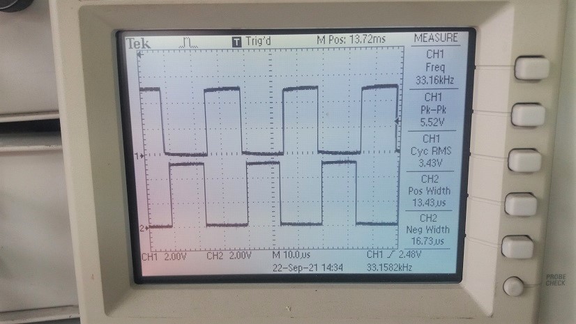 Experiment of Dead-time Circuit for 3 Phase Motors