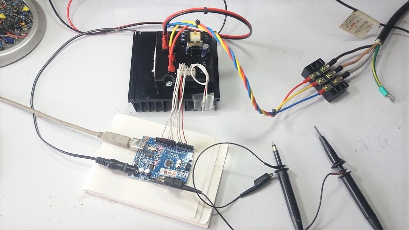 Arduino Speed Control 3 Phase Induction Motor by TM-35 (V.2)