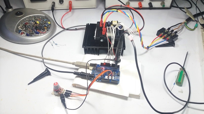 Arduino Speed Control 3 Phase Induction Motor by TM-35 (V.2)