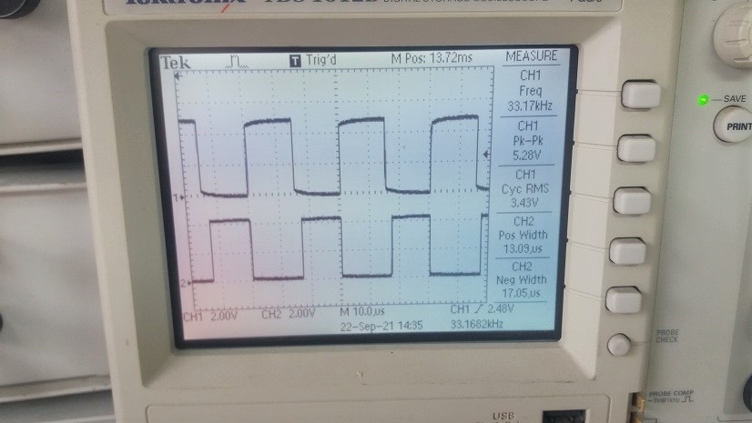 Experiment of Dead-time Circuit for 3 Phase Motors