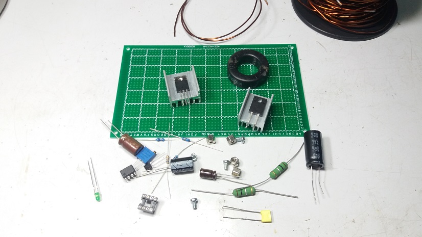 Prototype for MC34063A Control Buck Converter Topology