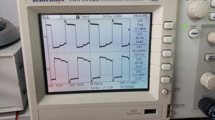 Prototype UC3845B Controllers and Pulse Transformer Board for SMPS