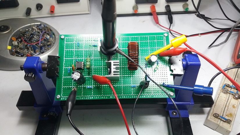 Prototype for MC34063A Control Buck Converter Topology