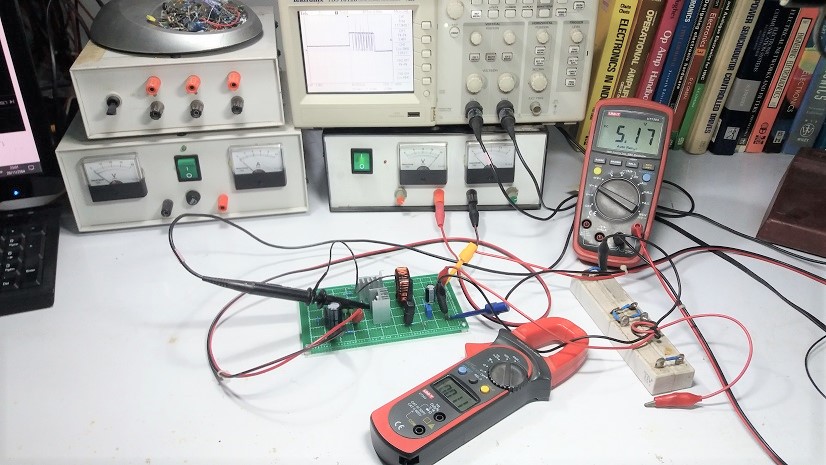 Prototype for MC34063A Control Buck Converter Topology