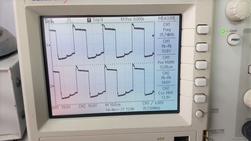 Prototype UC3845B Controllers and Pulse Transformer Board for SMPS