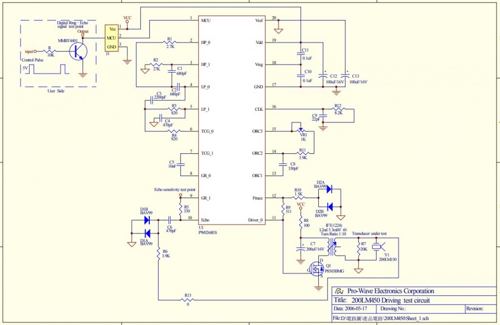 200LM450 Ultrasonic Transducer and SRM400 module Control by using Arduino UNO