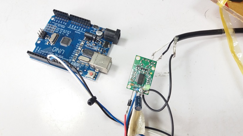 200LM450 Ultrasonic Transducer and SRM400 module Control by using Arduino UNO