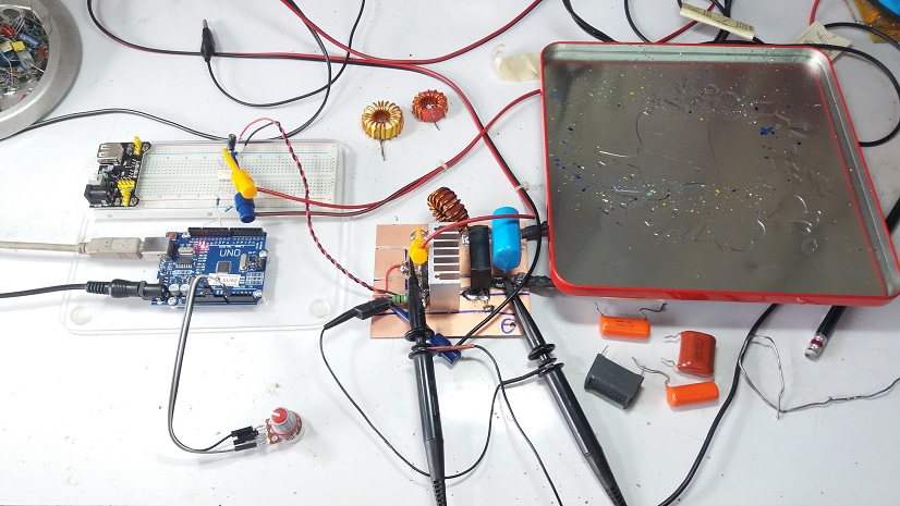 Simple Induction Heater Control by using Arduino UNO