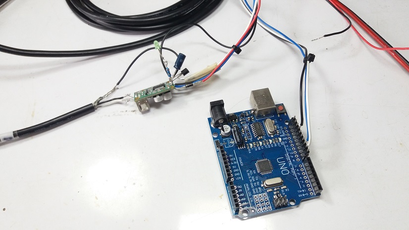 200LM450 Ultrasonic Transducer and SRM400 module Control by using Arduino UNO