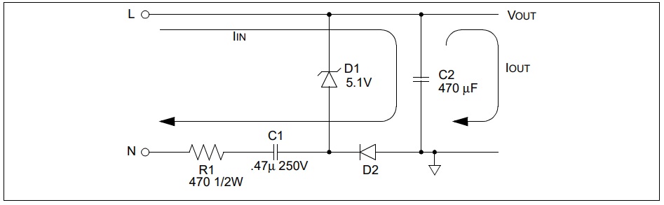 Transformerless DC Power Supply by Power Source 220Vac/50-60Hz