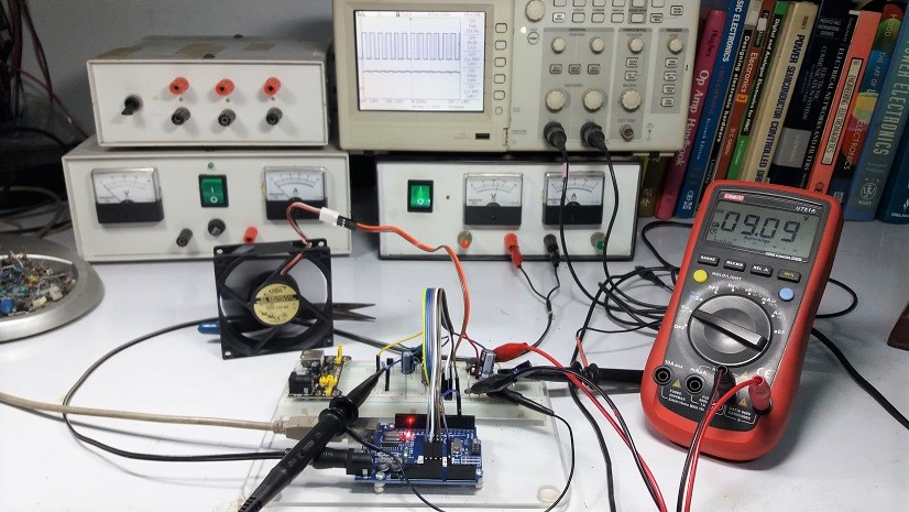 Simple PID Adaptive Tuning for Mini Fan Speed Control with Arduino UNO