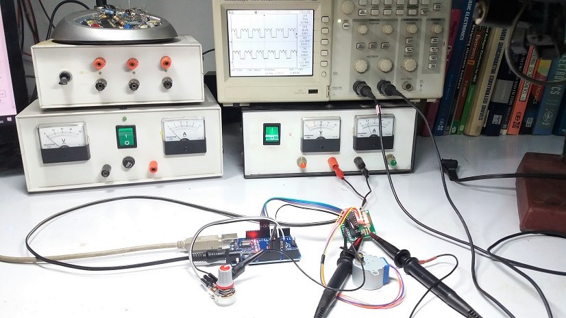 Arduino Control 4 Phase Wire Stepper Motor 28BYJ-48