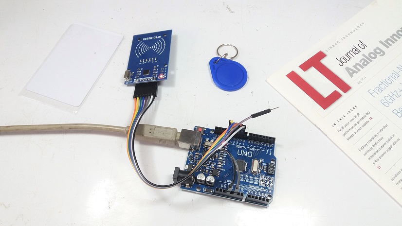 RFID-RC522 Reader Module with Arduino UNO