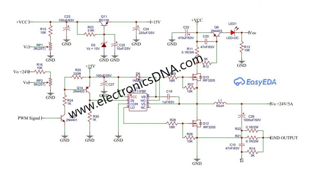 Prototype board DC-DC Synchronous Buck Converter for Maximum Power Point Tracking : MPPT