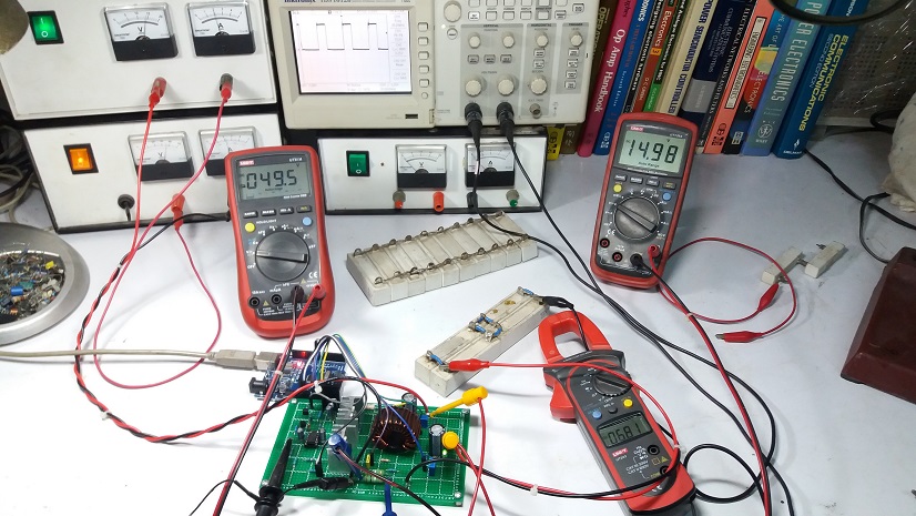 Prototype board DC-DC Synchronous Buck Converter for Maximum Power Point Tracking : MPPT