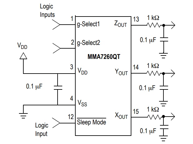 Three Axis Low-g Accelerometer Sensor with Arduino UNO