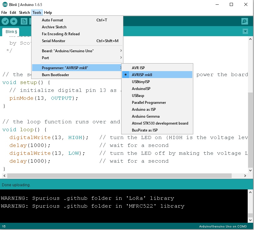 Step by Step Upload Bootloader Arduino UNO to Arduino UNO