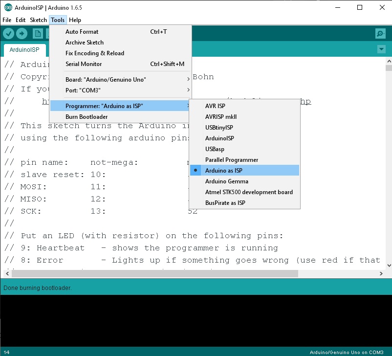 Step by Step Upload Bootloader Arduino UNO to Arduino UNO