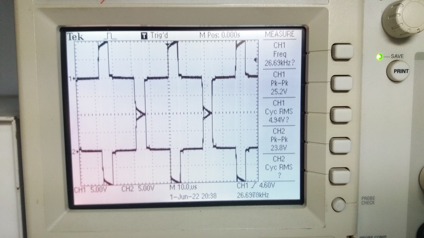 Half-bridge converter switching mode power supply 5V@20A