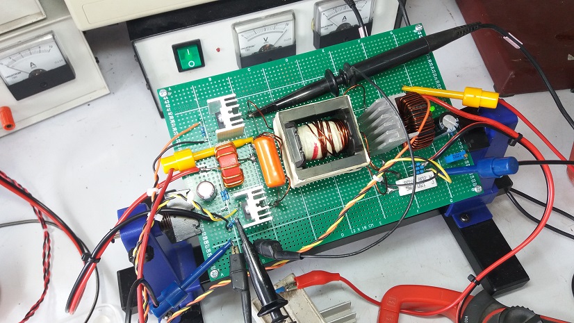 Simple DC to DC Current-Fed Push-Pull Converter with Arduino UNO