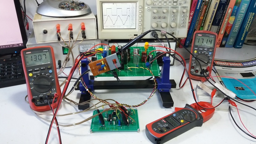 Prototype MC33067P Switching Mode Resonant Controller by Half-Bridge Converter Topology 