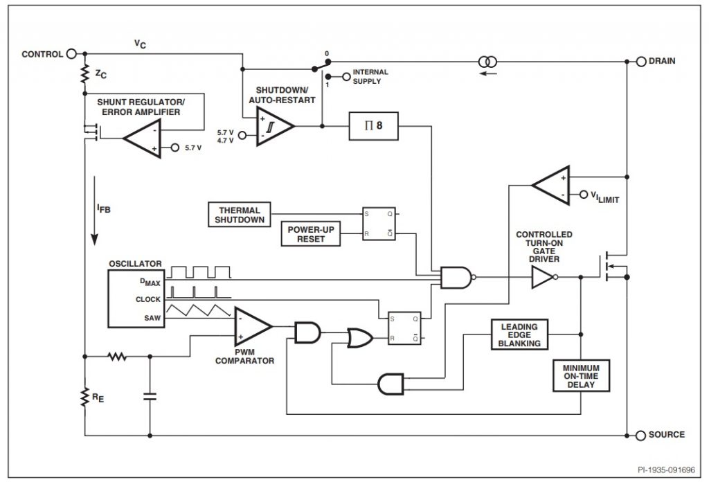 Flyback Converter Switching Mode Power Supply by Using TOP224YN