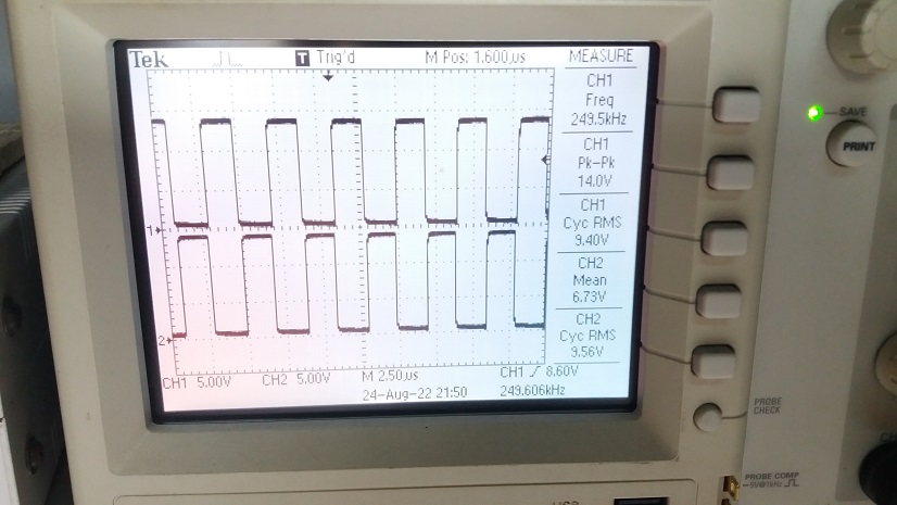 Prototype MC33067P Board Switching Mode Resonant Controllers