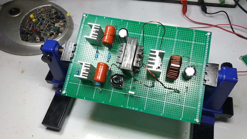 Prototype MC33067P Switching Mode Resonant Controller by Half-Bridge Converter Topology 