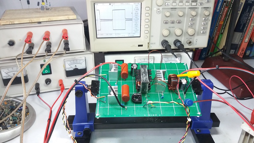 Prototype MC33067P Switching Mode Resonant Controller by Half-Bridge Converter Topology 