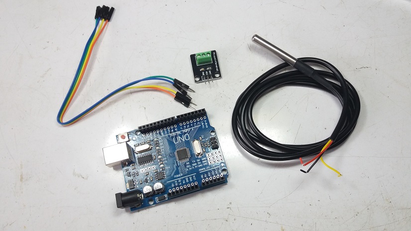 DS18B20 Temperature Sensor with Arduino UNO