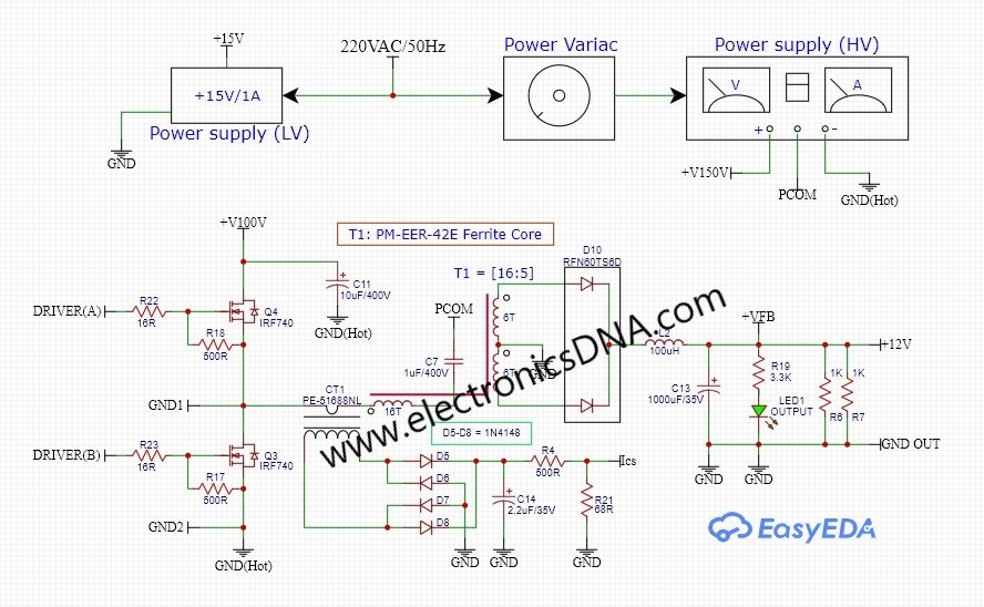 Basic Gate Drive Transformer for Half-bridge Converter based on SG3525A