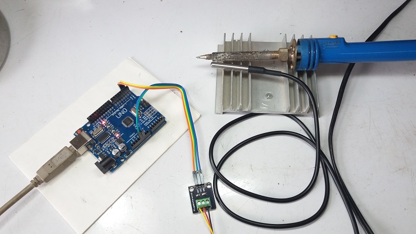 DS18B20 Temperature Sensor with Arduino UNO