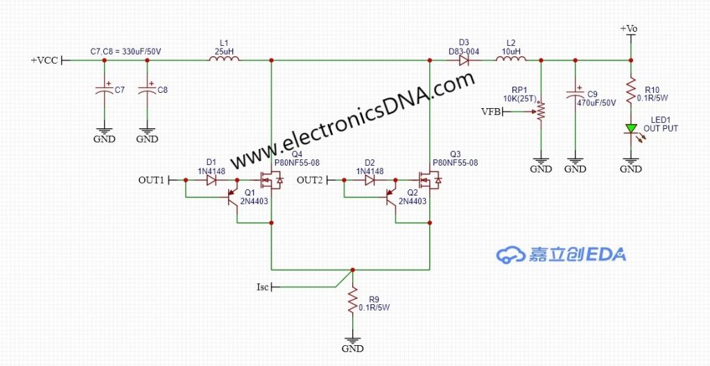 SG3524 Control Mini Boost Converter Topology