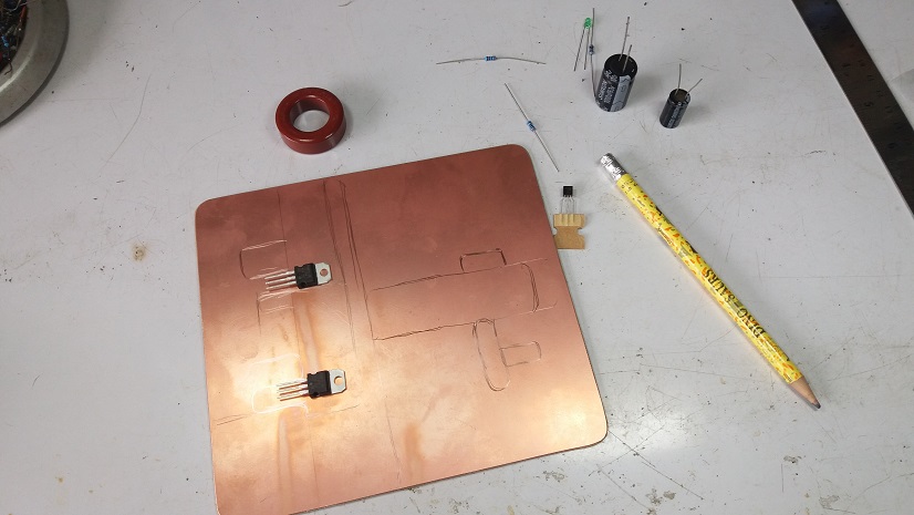 Op-amp LM393 Control DC-DC Synchronous Buck Converter