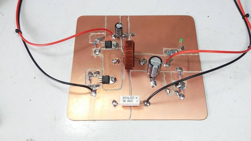 Op-amp LM393 Control DC-DC Synchronous Buck Converter