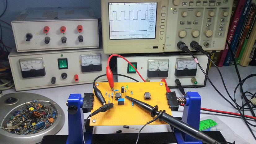 Op-amp LM393 Control DC-DC Synchronous Buck Converter