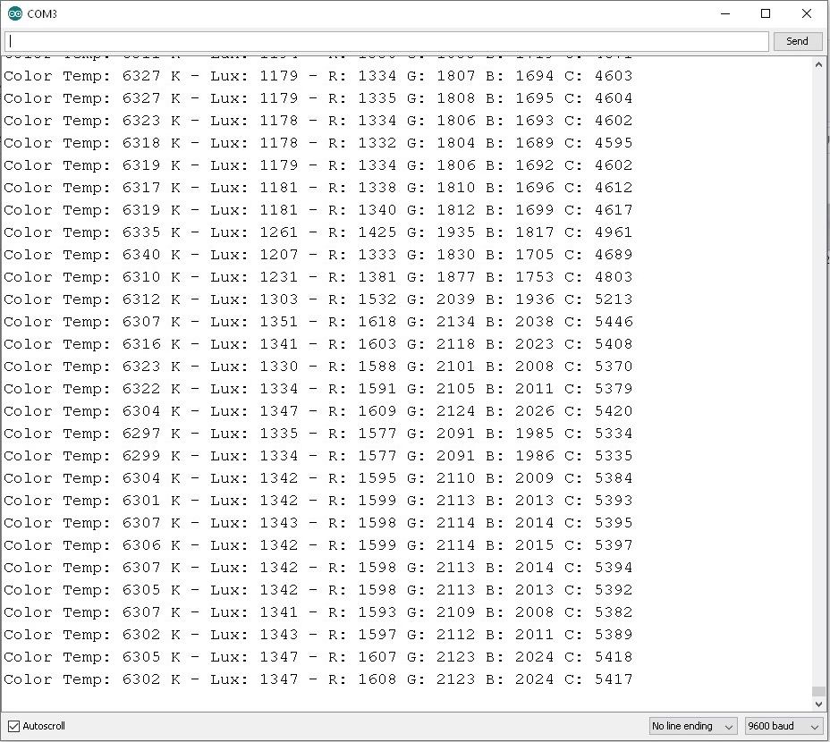 TCS34725 Color Sensors By Using Arduino UNO