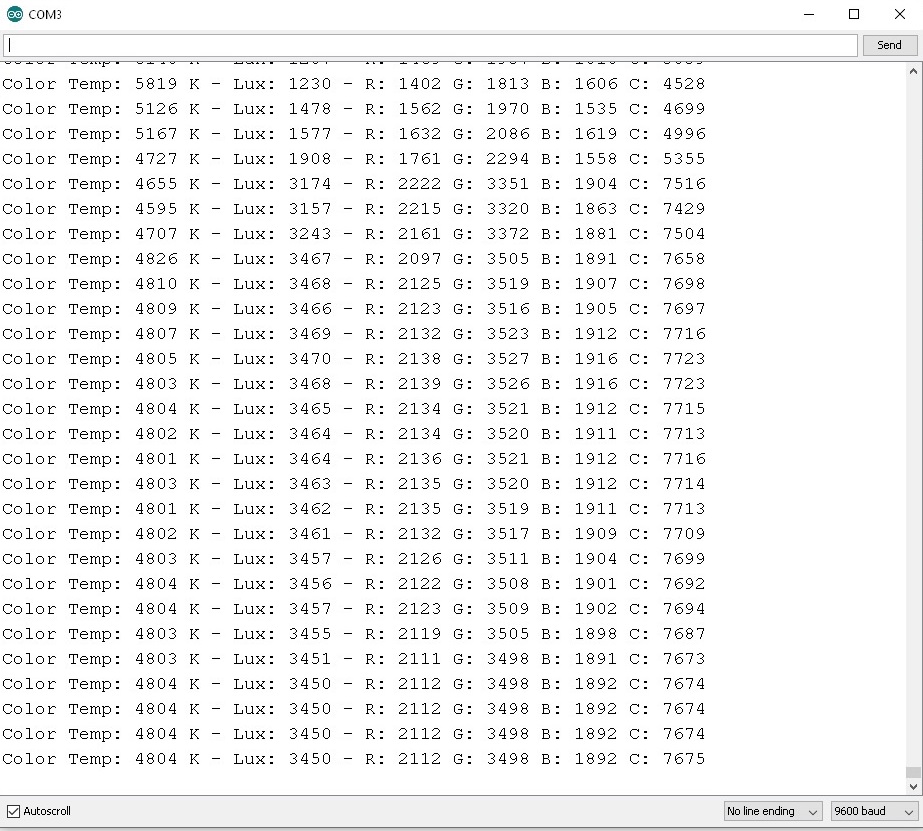 TCS34725 Color Sensors By Using Arduino UNO