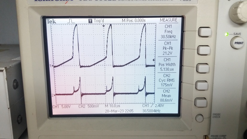 Prototype Self-Oscillating Flyback Converter SMPS