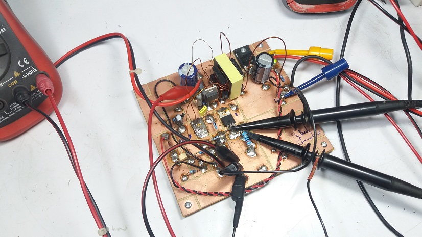 Prototype Self-Oscillating Flyback Converter SMPS