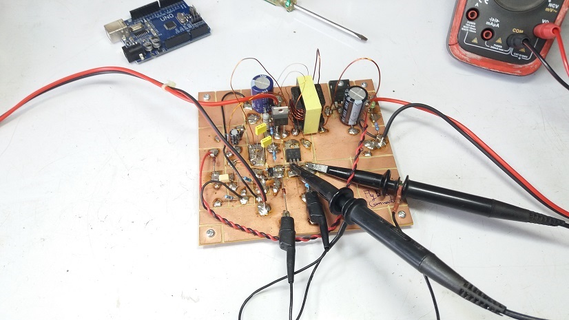 Prototype Self-Oscillating Flyback Converter SMPS