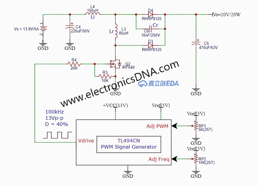 Simple Quasi-Resonant Zero-Current-Switch with Boost Converter Topology