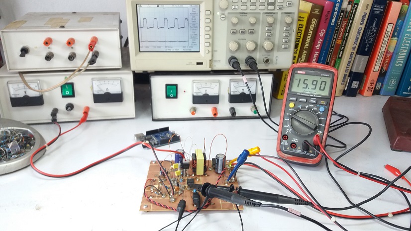 Prototype Self-Oscillating Flyback Converter SMPS