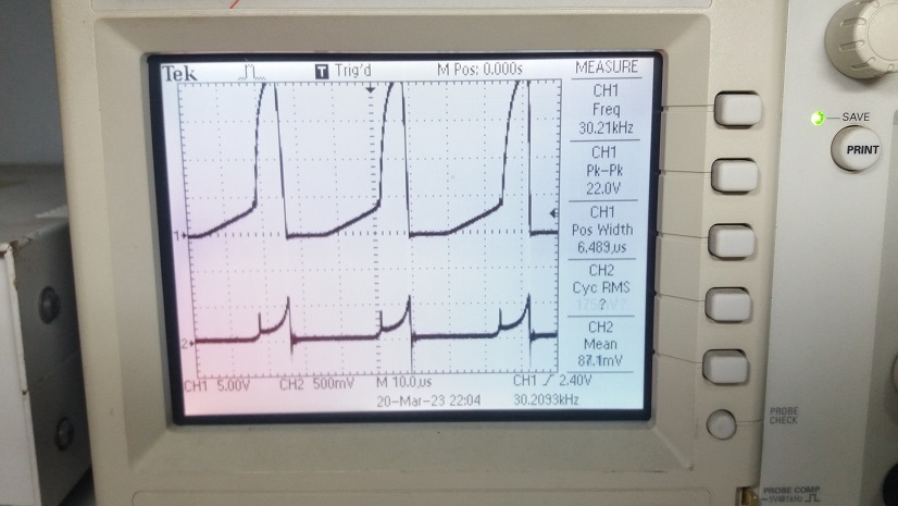 Prototype Self-Oscillating Flyback Converter SMPS