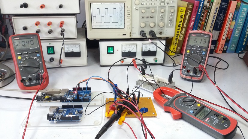 L293D Output Stage for DC-DC Two-Phase Buck Converter