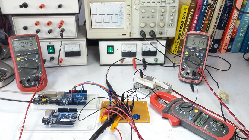 L293D Output Stage for DC-DC Two-Phase Buck Converter